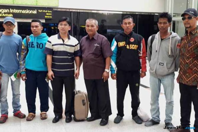 Empat Nelayan Aceh Yang Terdampar di Thailand Dipulangkan